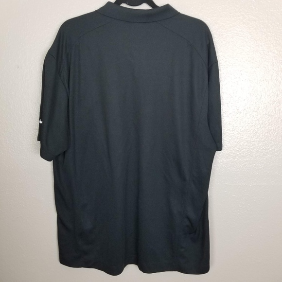 Nike Dri-Fit Black Polo Short Sleeve Golf Shirt XL - Picture 4 of 6